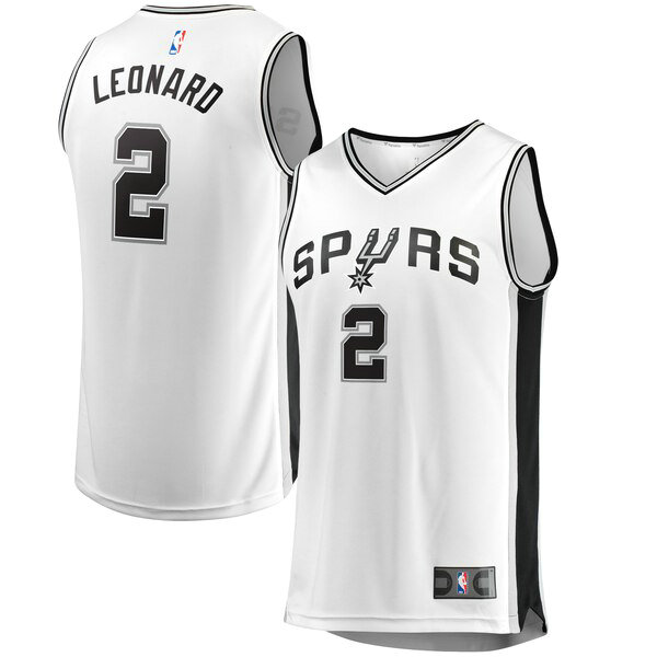 Maillot San Antonio Spurs Homme Kawhi Leonard 2 Association Edition Blanc